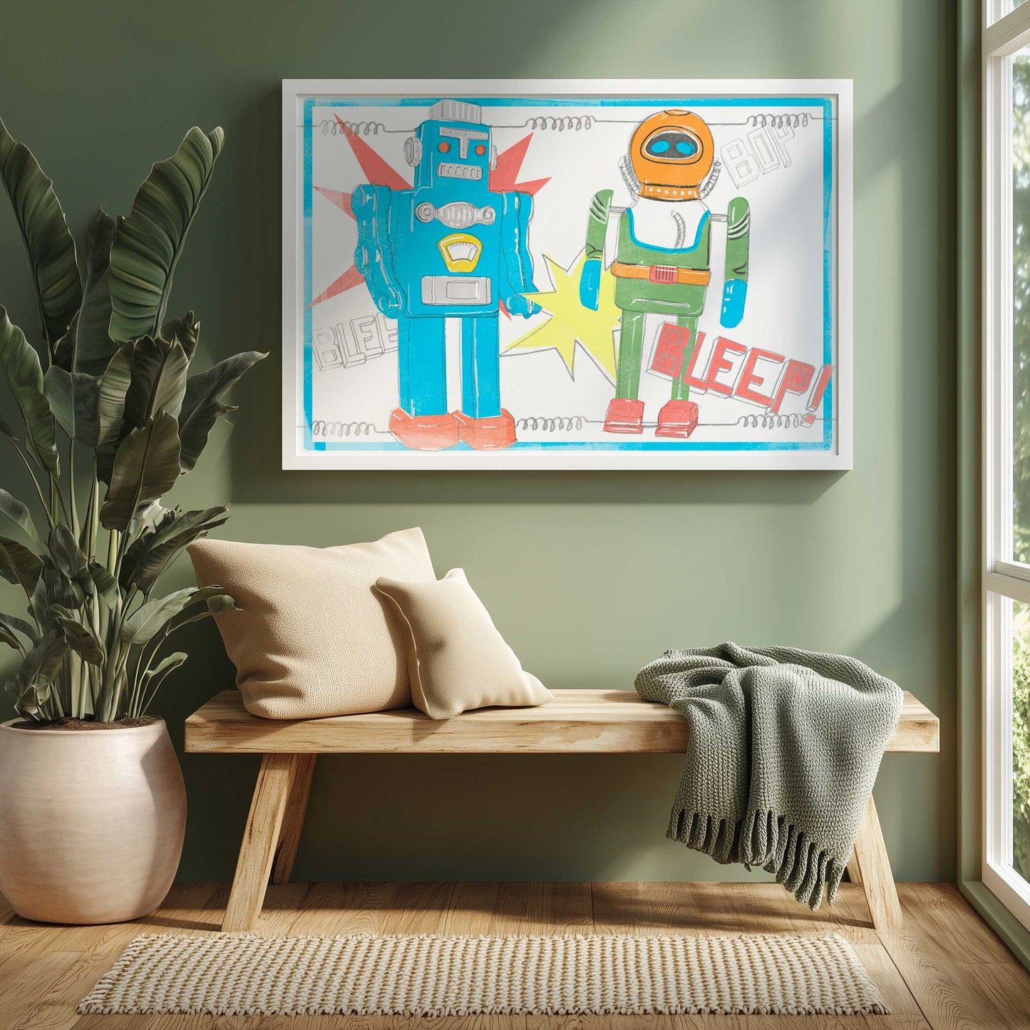 Picture of art in a room