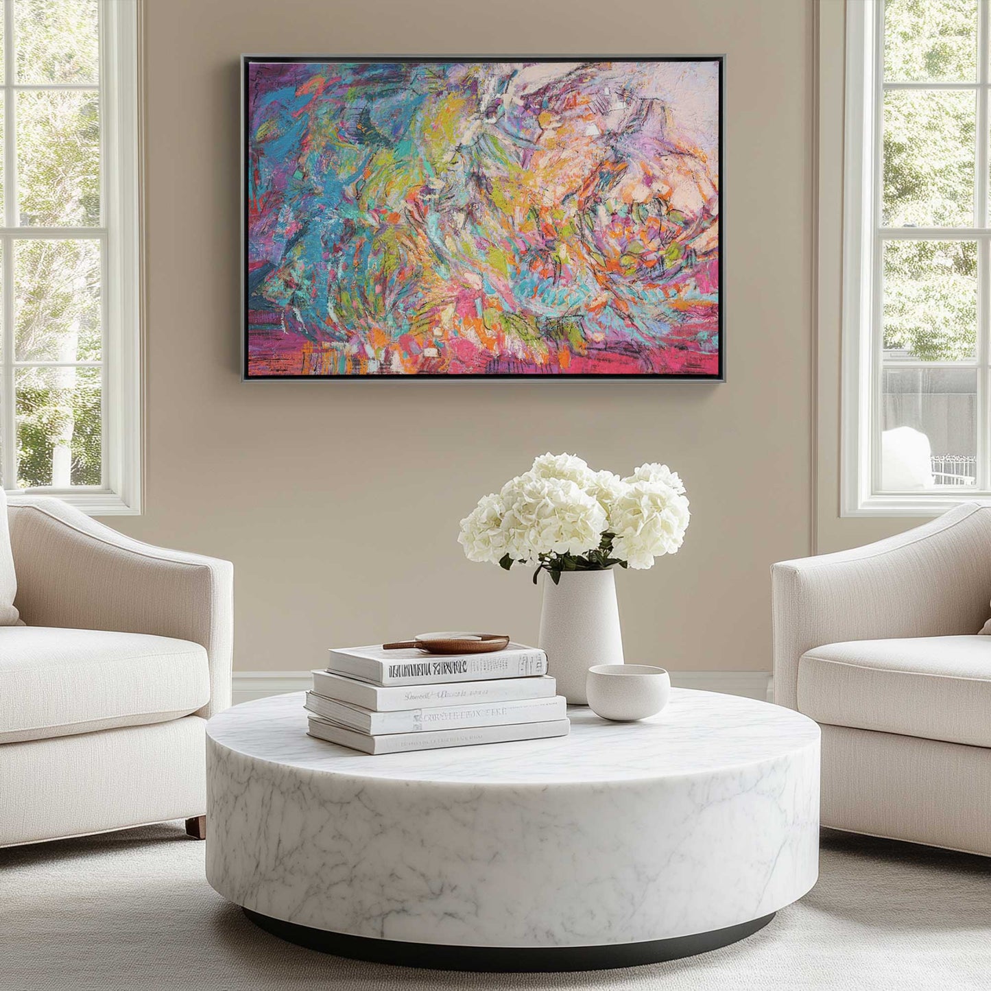 Picture of art in a room