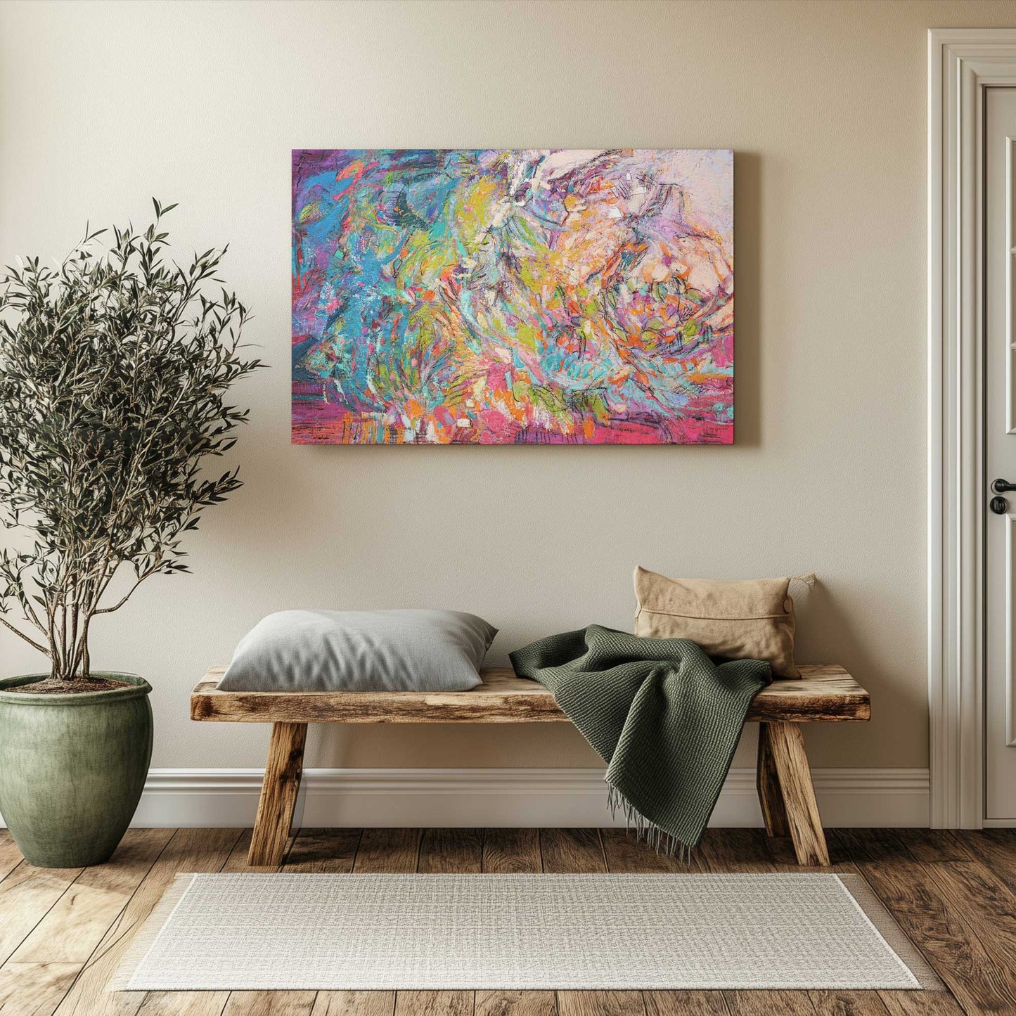 Picture of art in a room