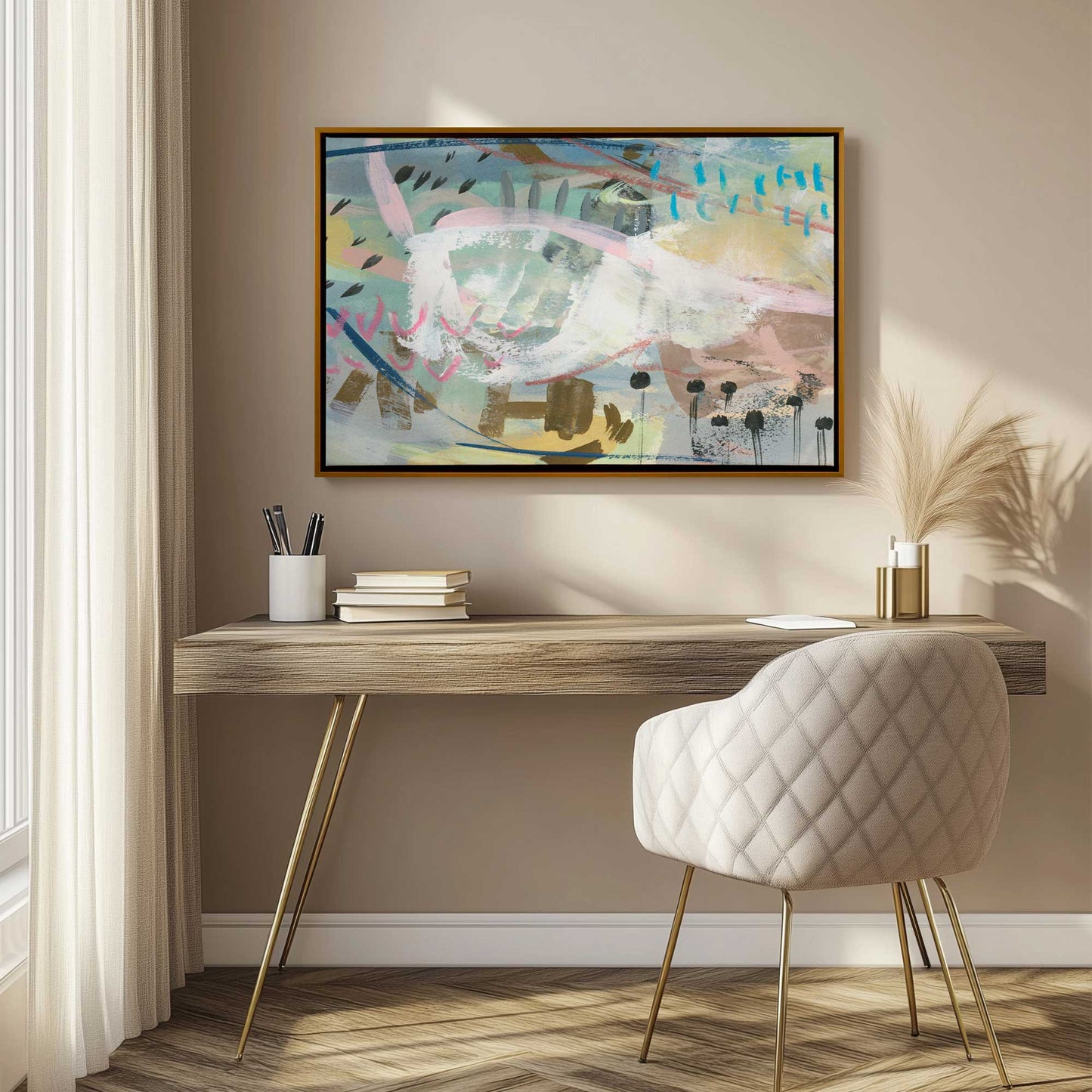 Picture of art in a room