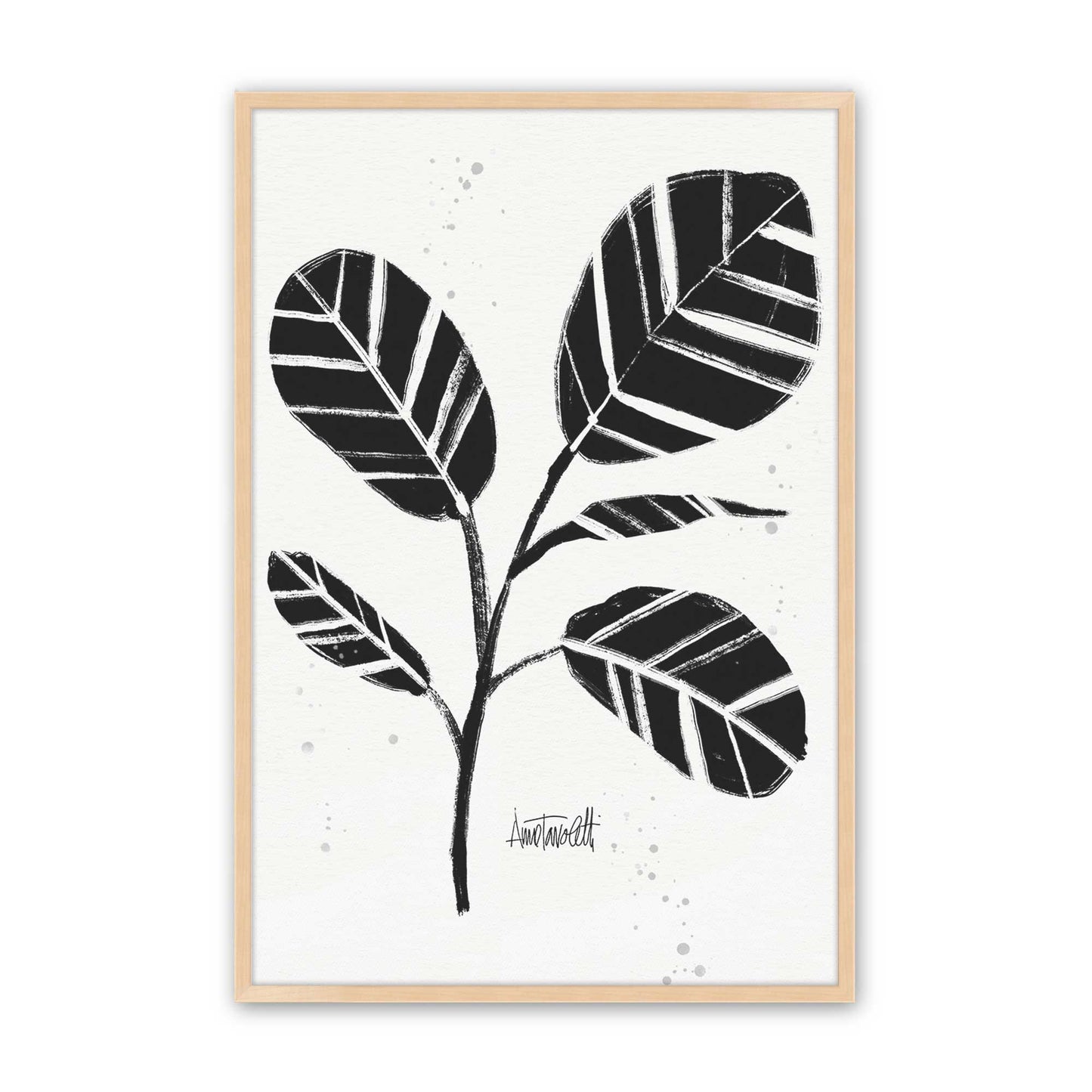 Black and White Botanicals Set of 4 Art Prints