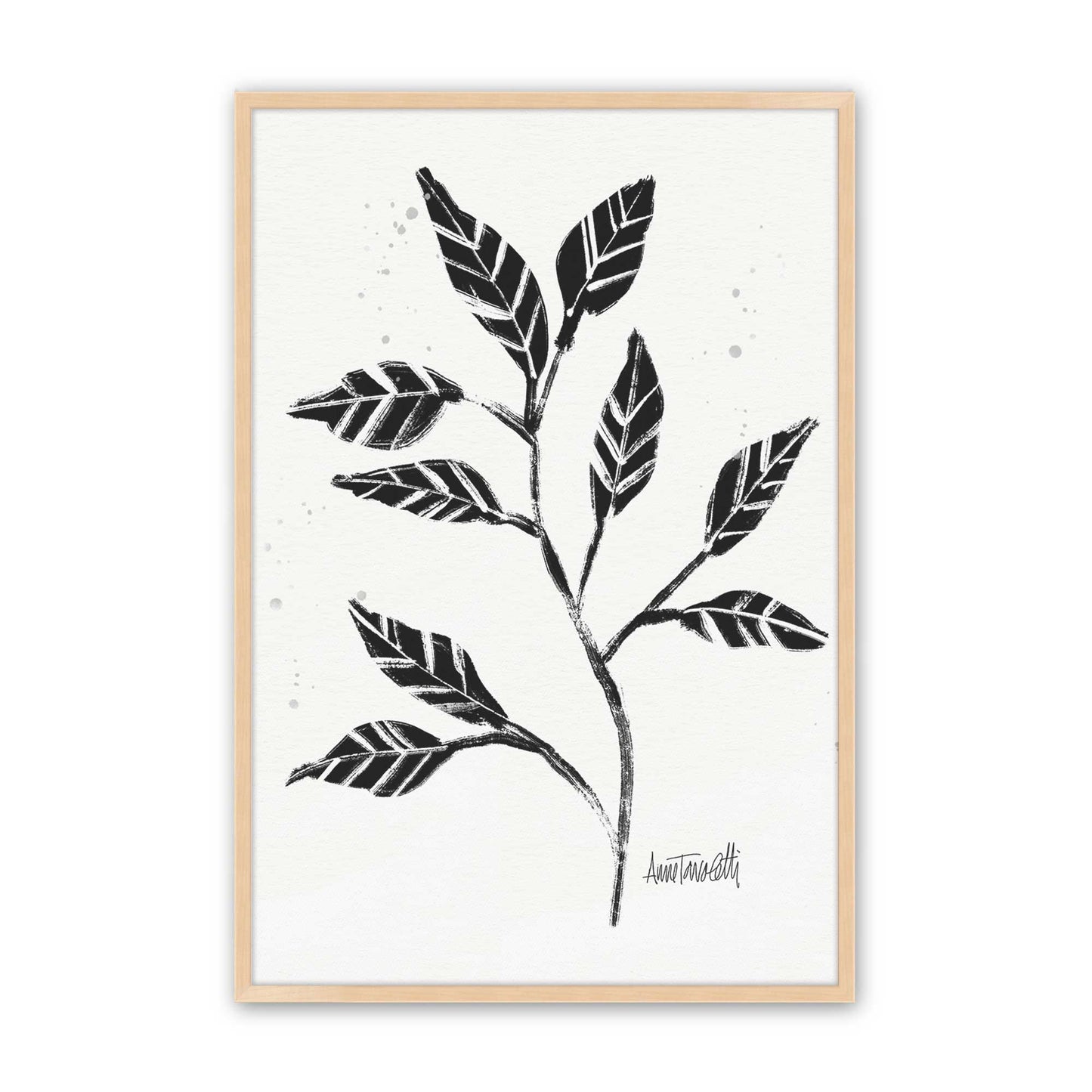 Black and White Botanicals Set of 4 Art Prints