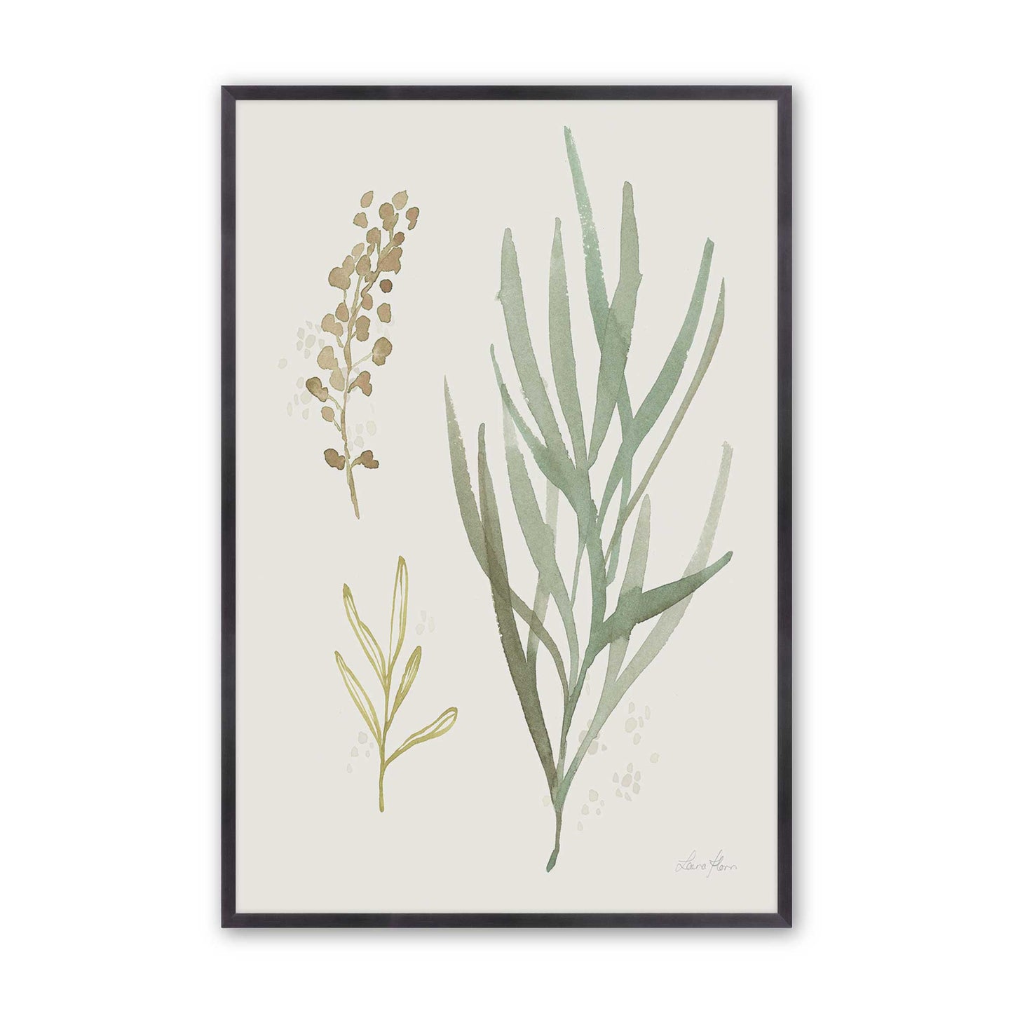 Earthy Greens in Bloom Set of 4 Art Prints