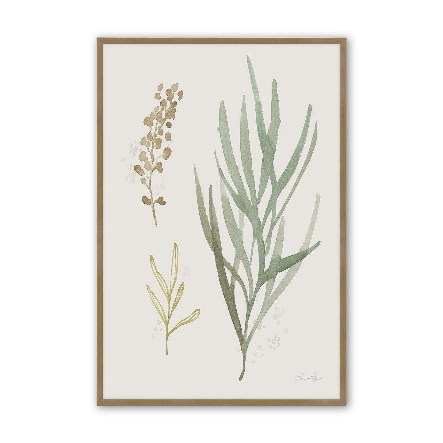 Earthy Greens in Bloom Set of 4 Art Prints