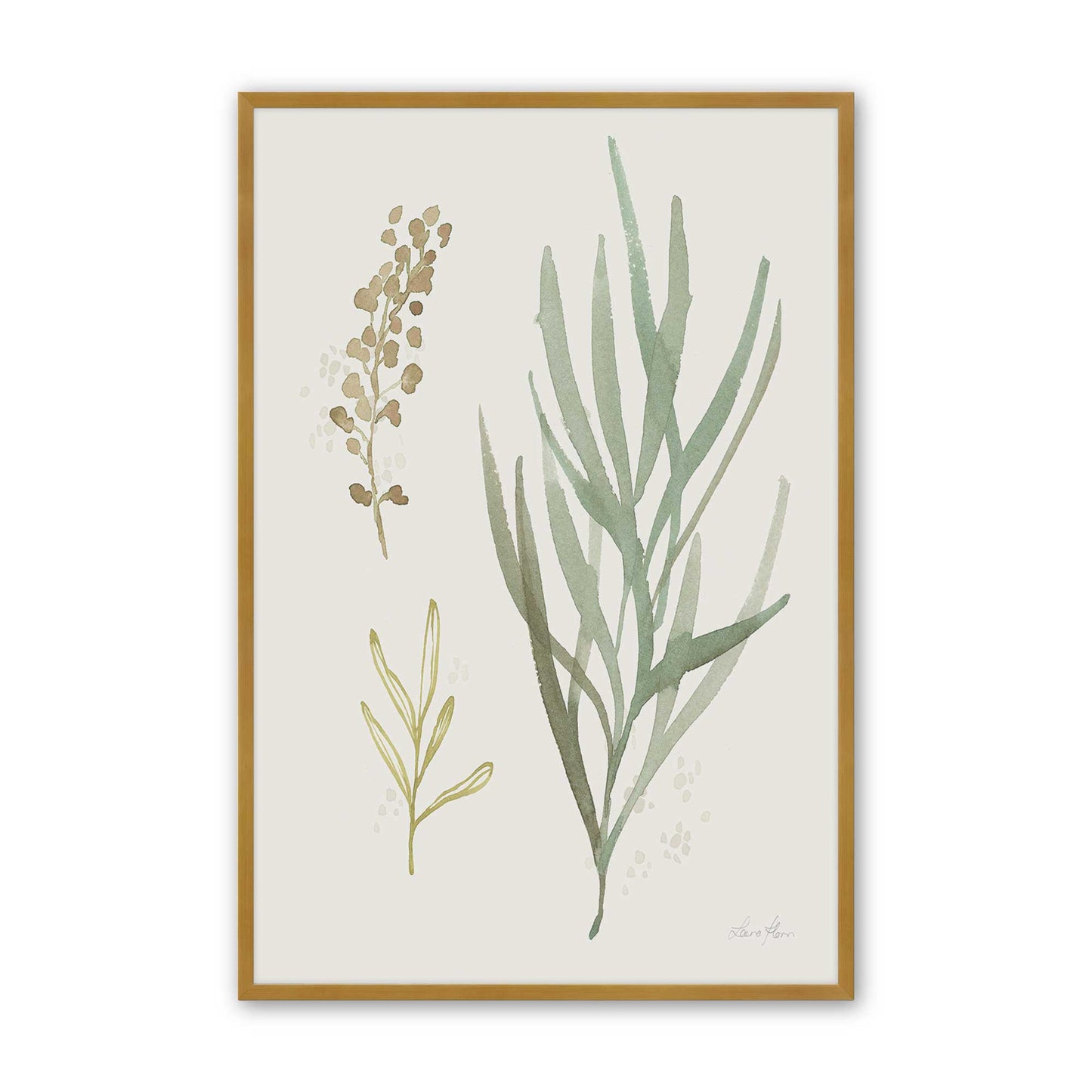 Earthy Greens in Bloom Set of 4 Art Prints