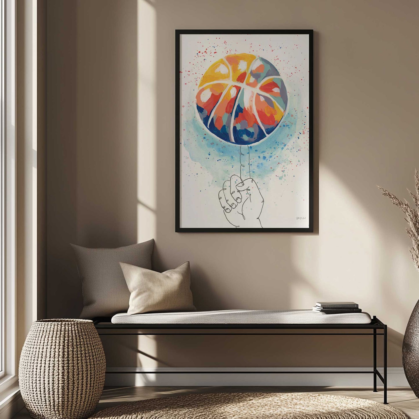Picture of art in a room
