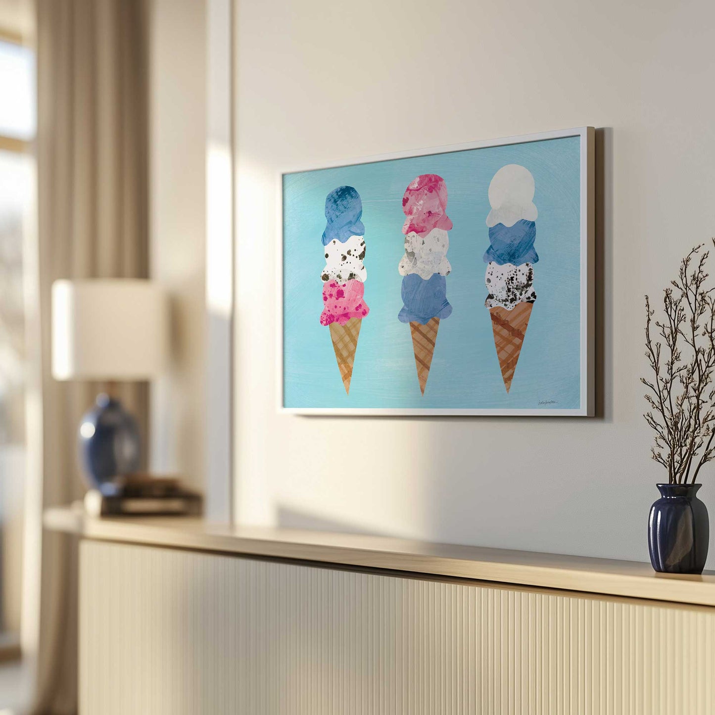 Picture of art in a room