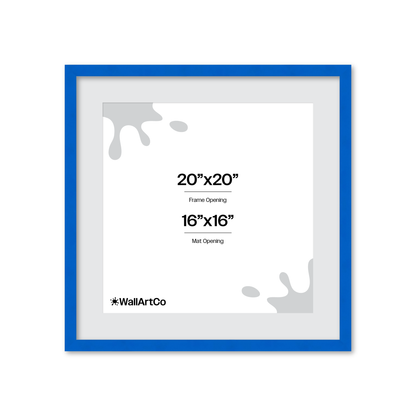 The Head Turner - Blue Picture Frame