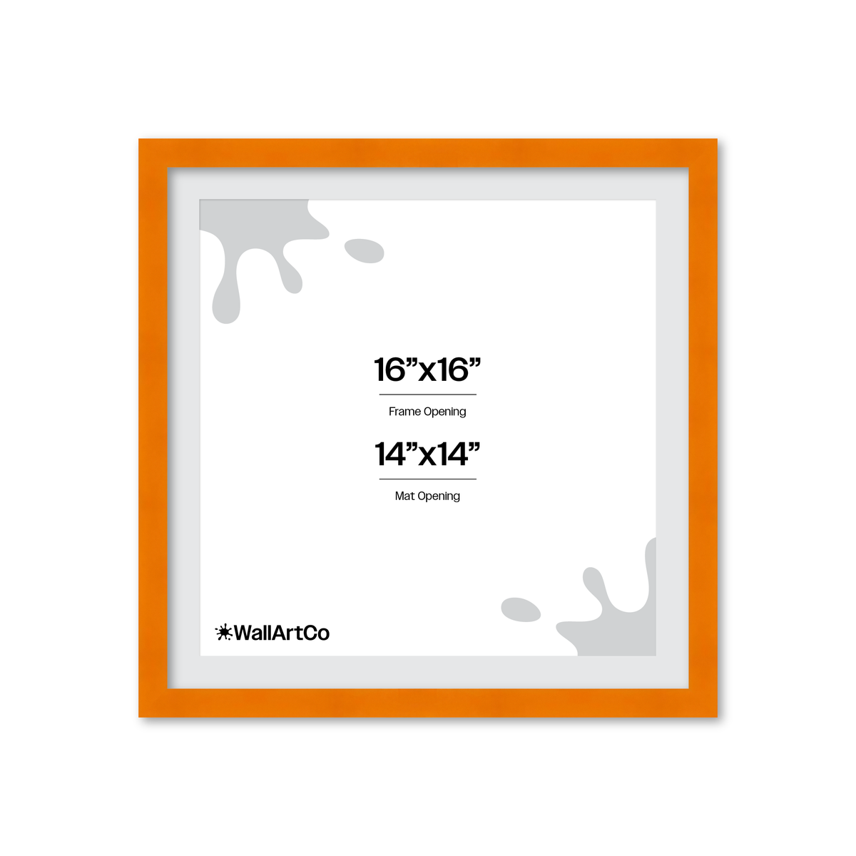The Head Turner - Orange Picture Frame