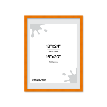 The Head Turner - Orange Picture Frame