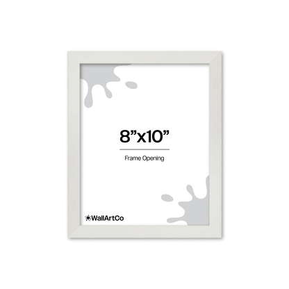 8" x 10" White Lacquer Manhattan Wall Frame