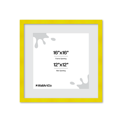The Head Turner - Yellow Picture Frame