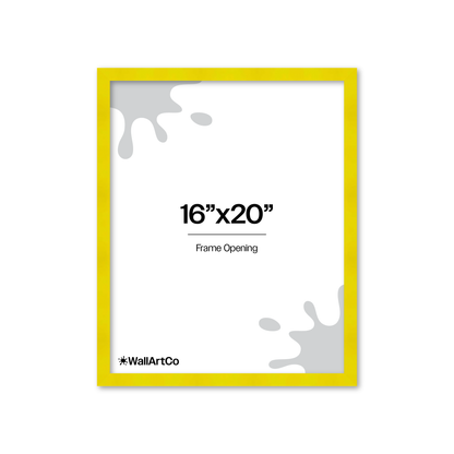 The Head Turner - Yellow Picture Frame