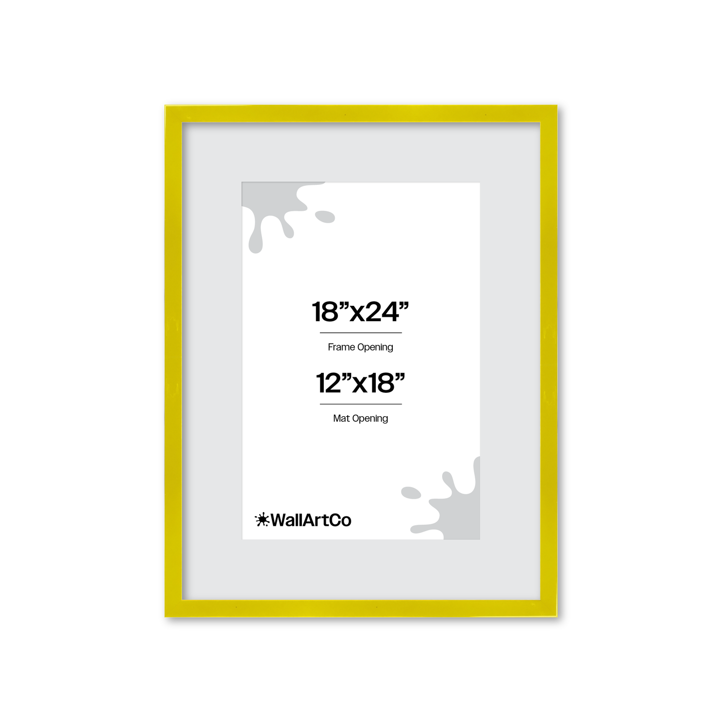 The Head Turner - Yellow Picture Frame