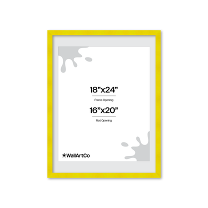The Head Turner - Yellow Picture Frame