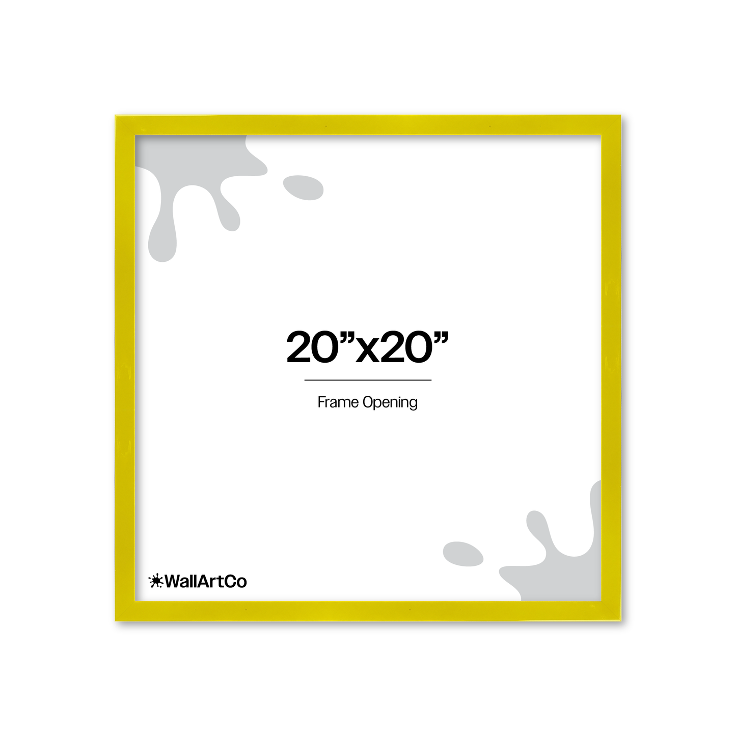 The Head Turner - Yellow Picture Frame