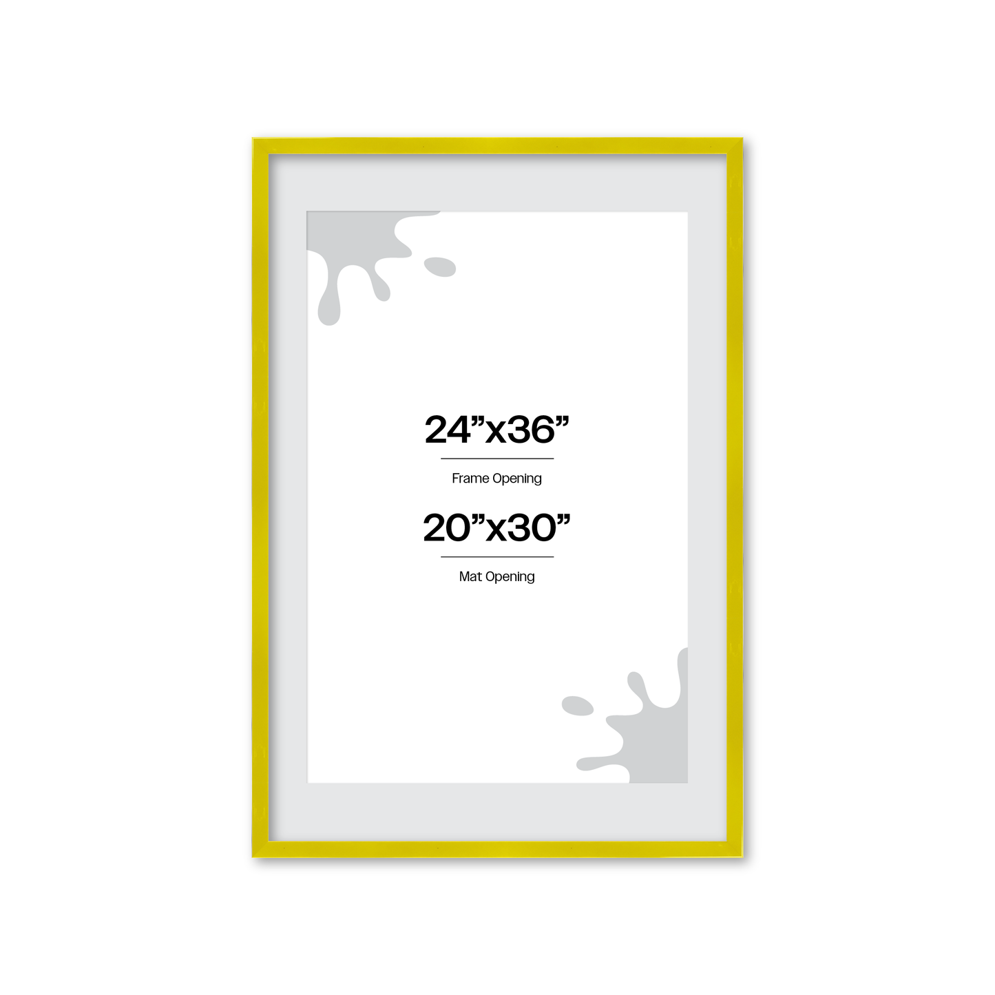 The Head Turner - Yellow Picture Frame