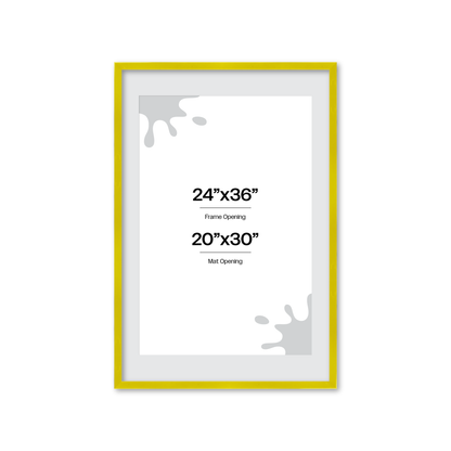 The Head Turner - Yellow Picture Frame