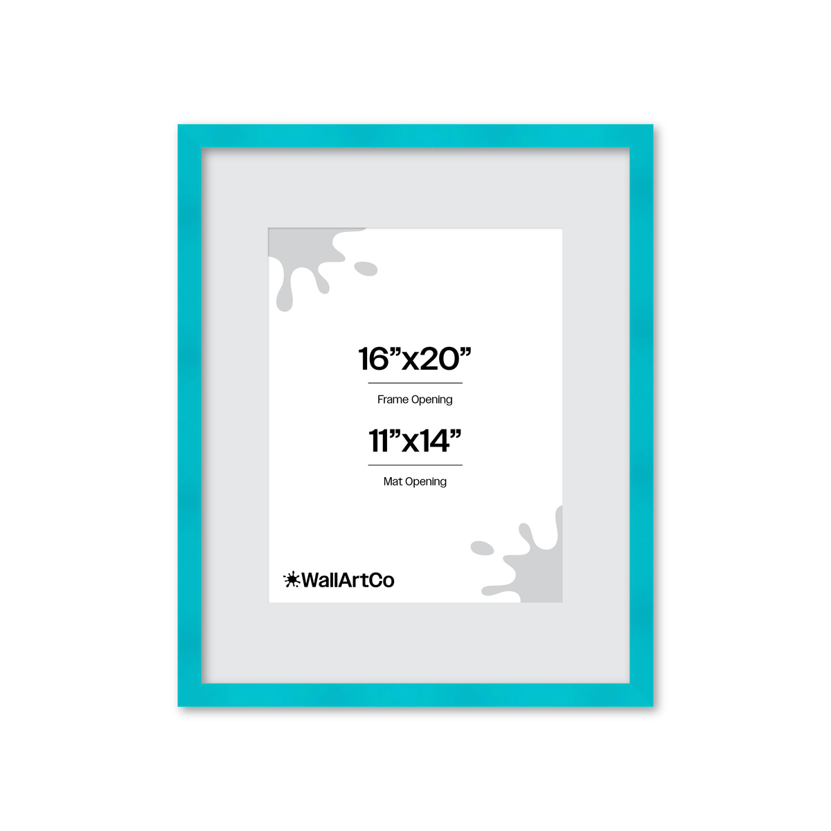 The Head Turner - Teal Picture Frame