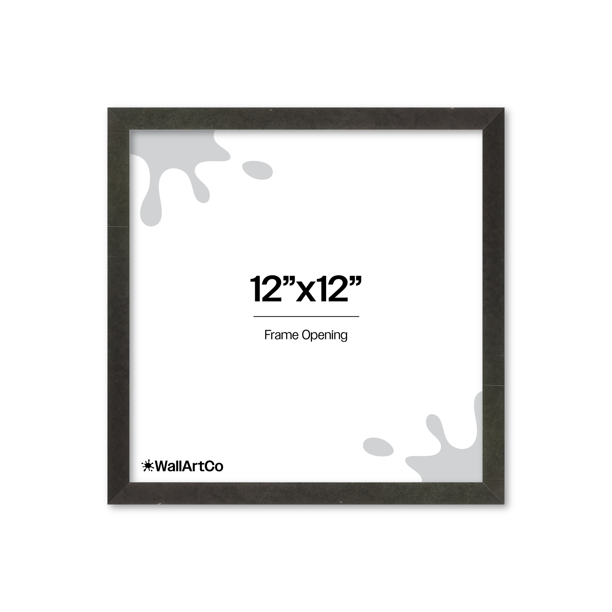 12" x 12" Charcoal Vienna Wall Frame
