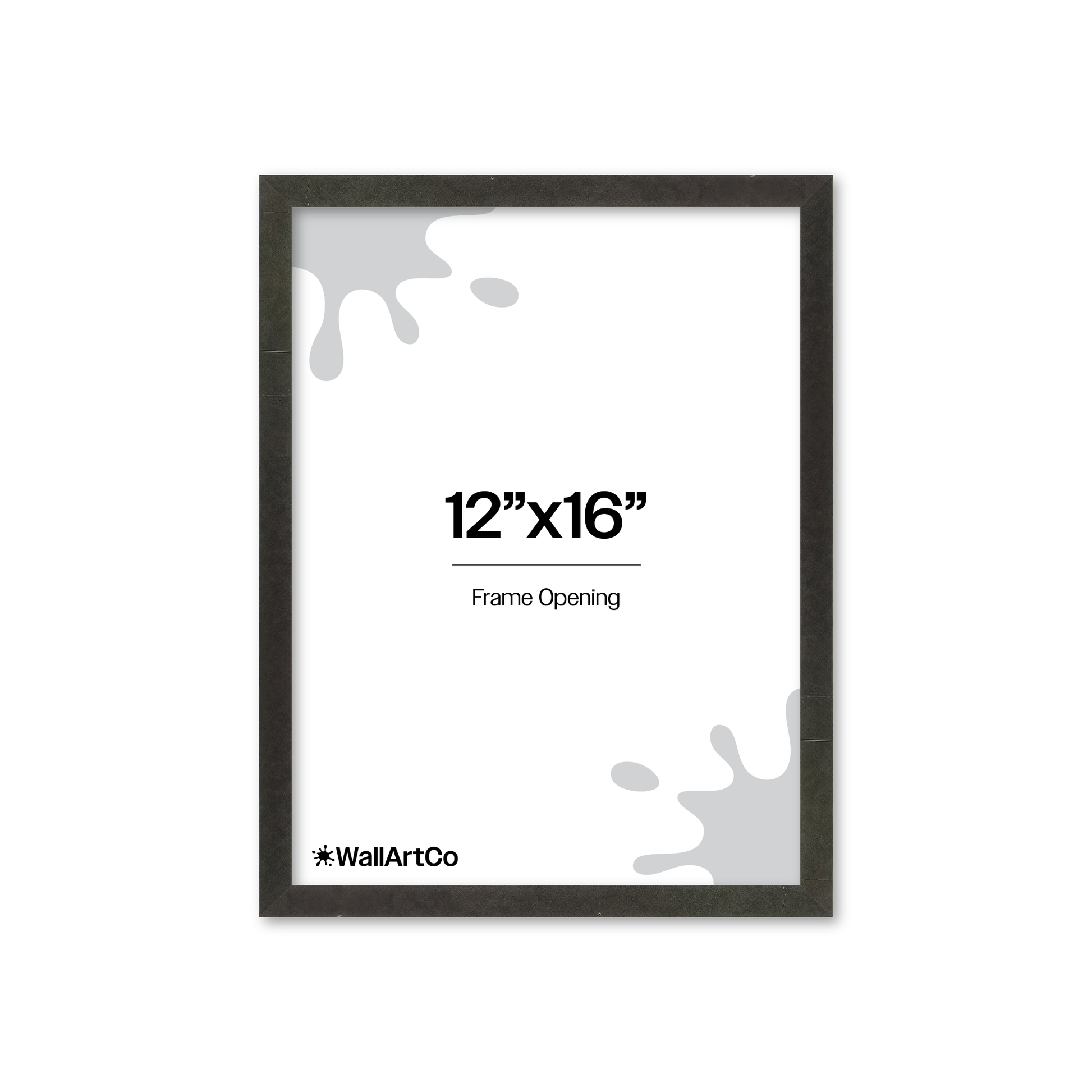 12" x 16" Charcoal Vienna Wall Frame