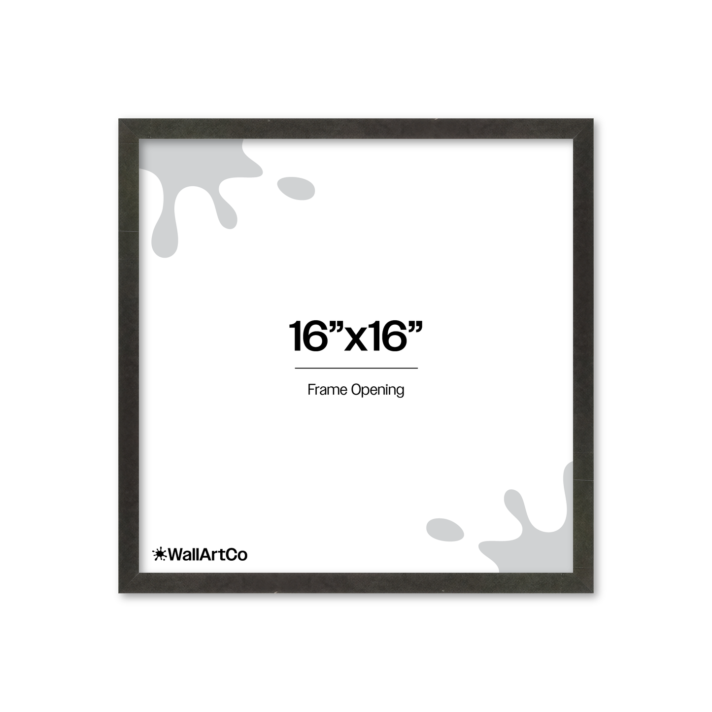 16" x 16" Charcoal Vienna Wall Frame