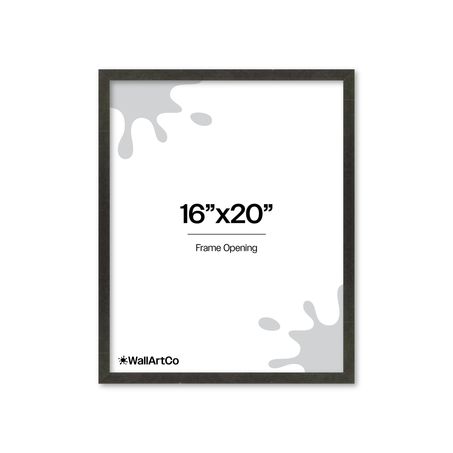 16" x 20" Charcoal Vienna Wall Frame