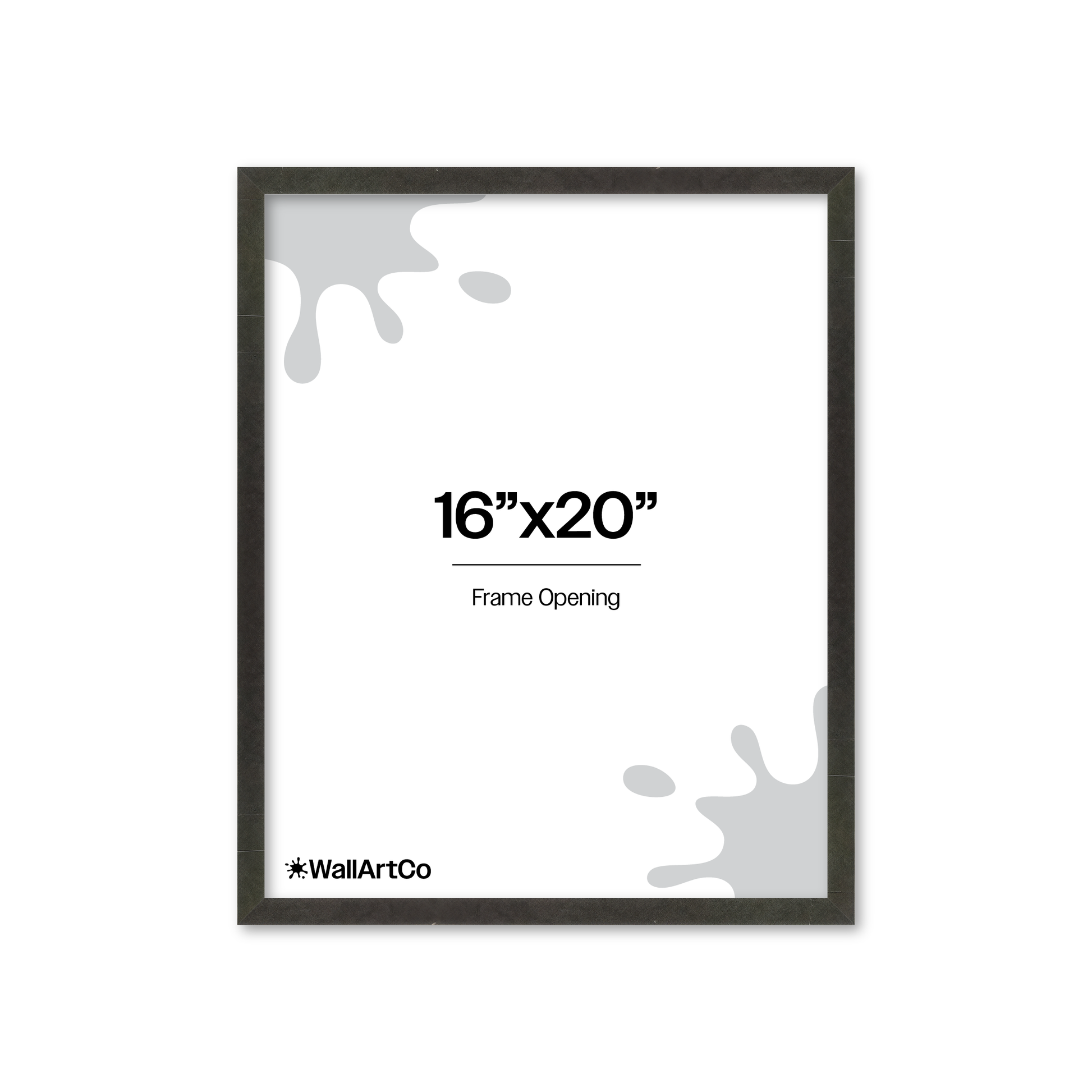 16" x 20" Charcoal Vienna Wall Frame