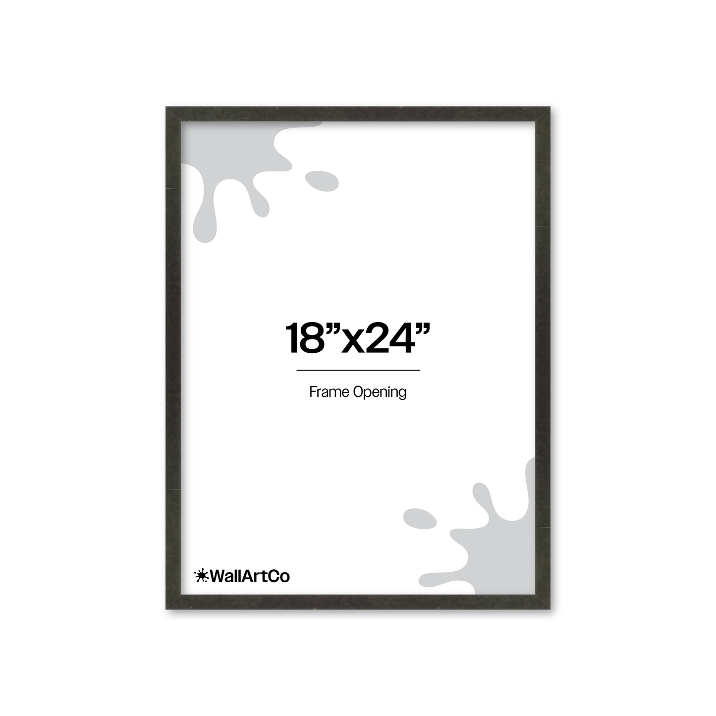 18" x 24" Charcoal Vienna Wall Frame