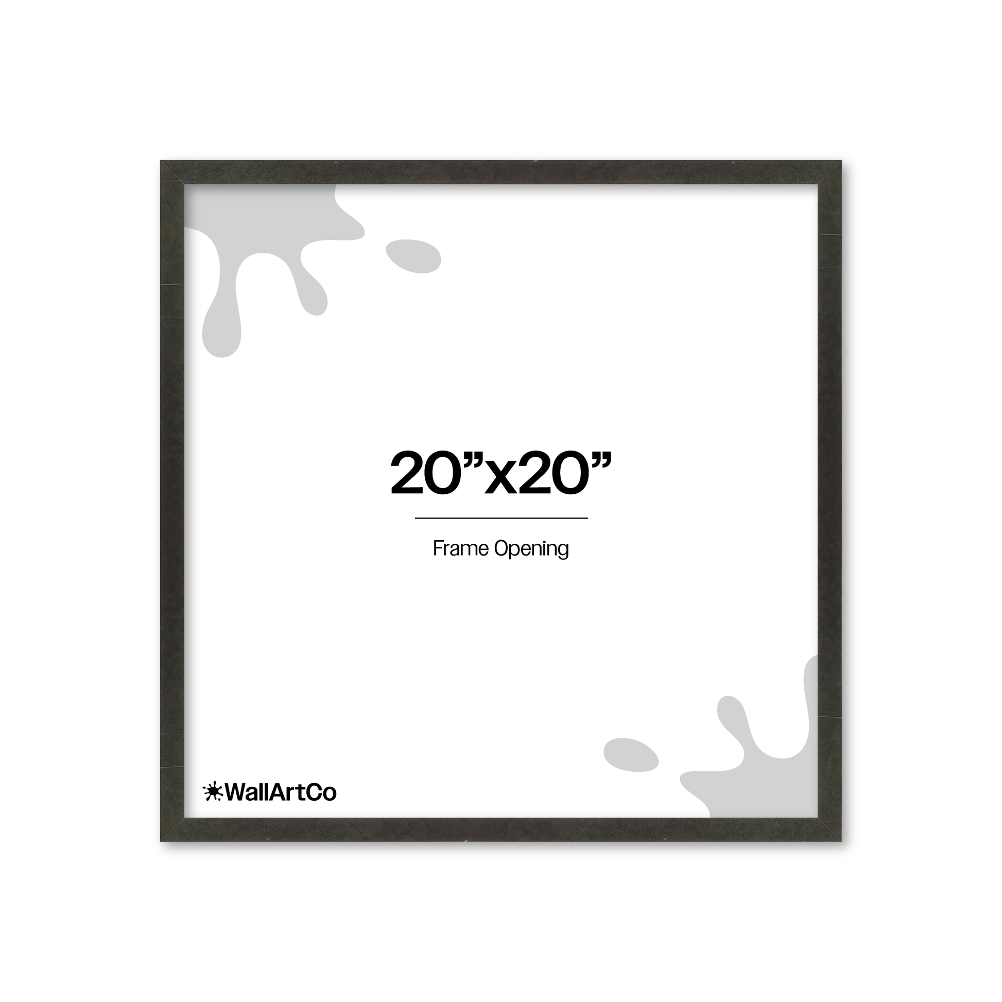 20" x 20" Charcoal Vienna Wall Frame
