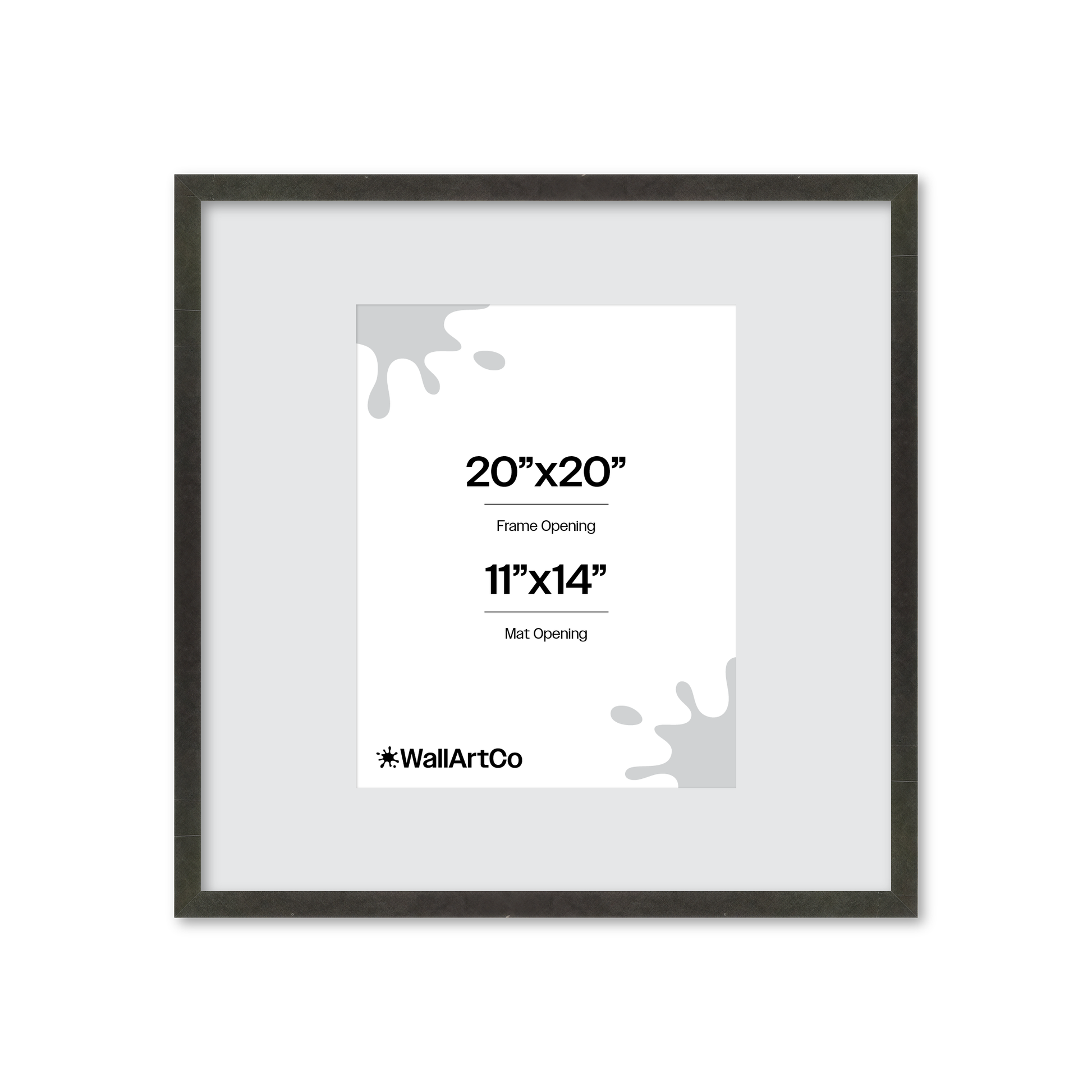 20" x 20" Charcoal Vienna Wall Frame
