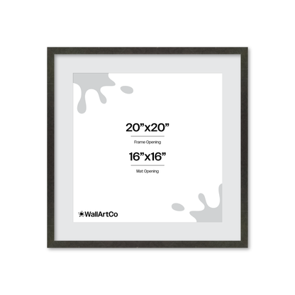 20" x 20" Charcoal Vienna Wall Frame