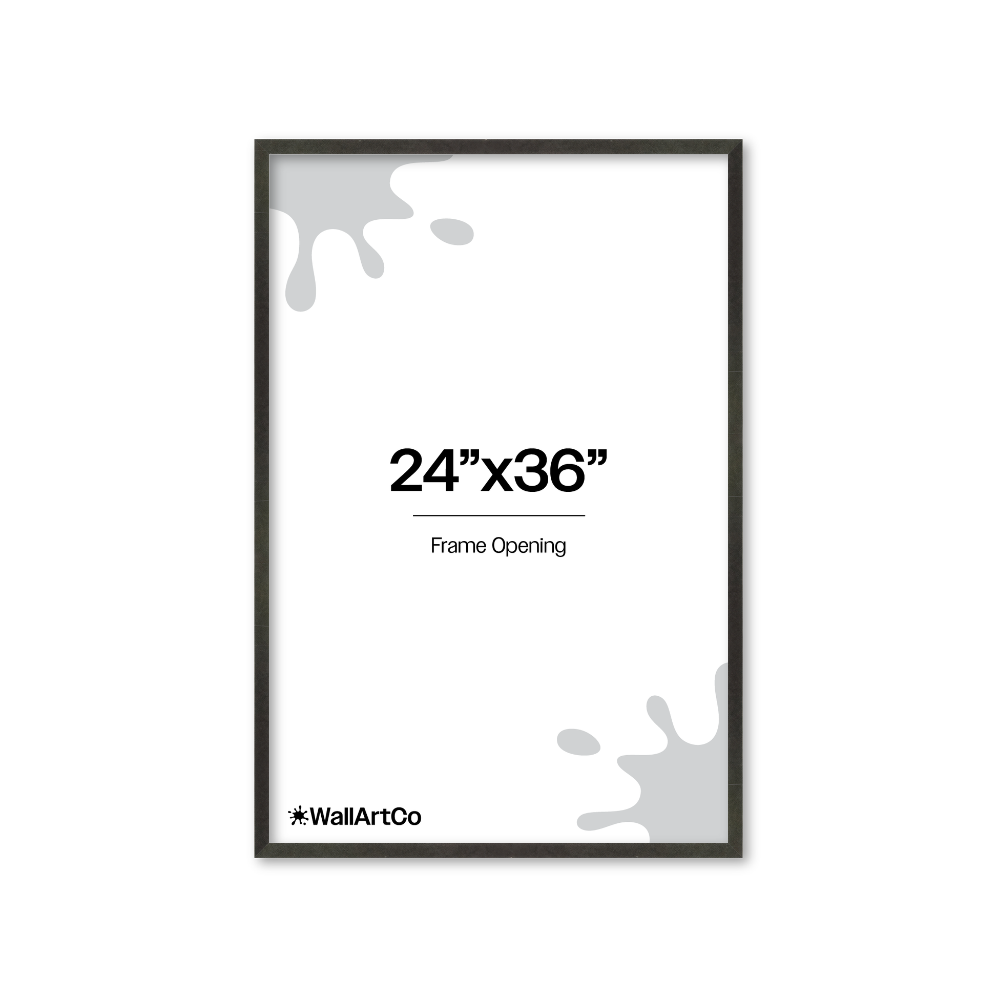 24" x 36" Charcoal Vienna Wall Frame