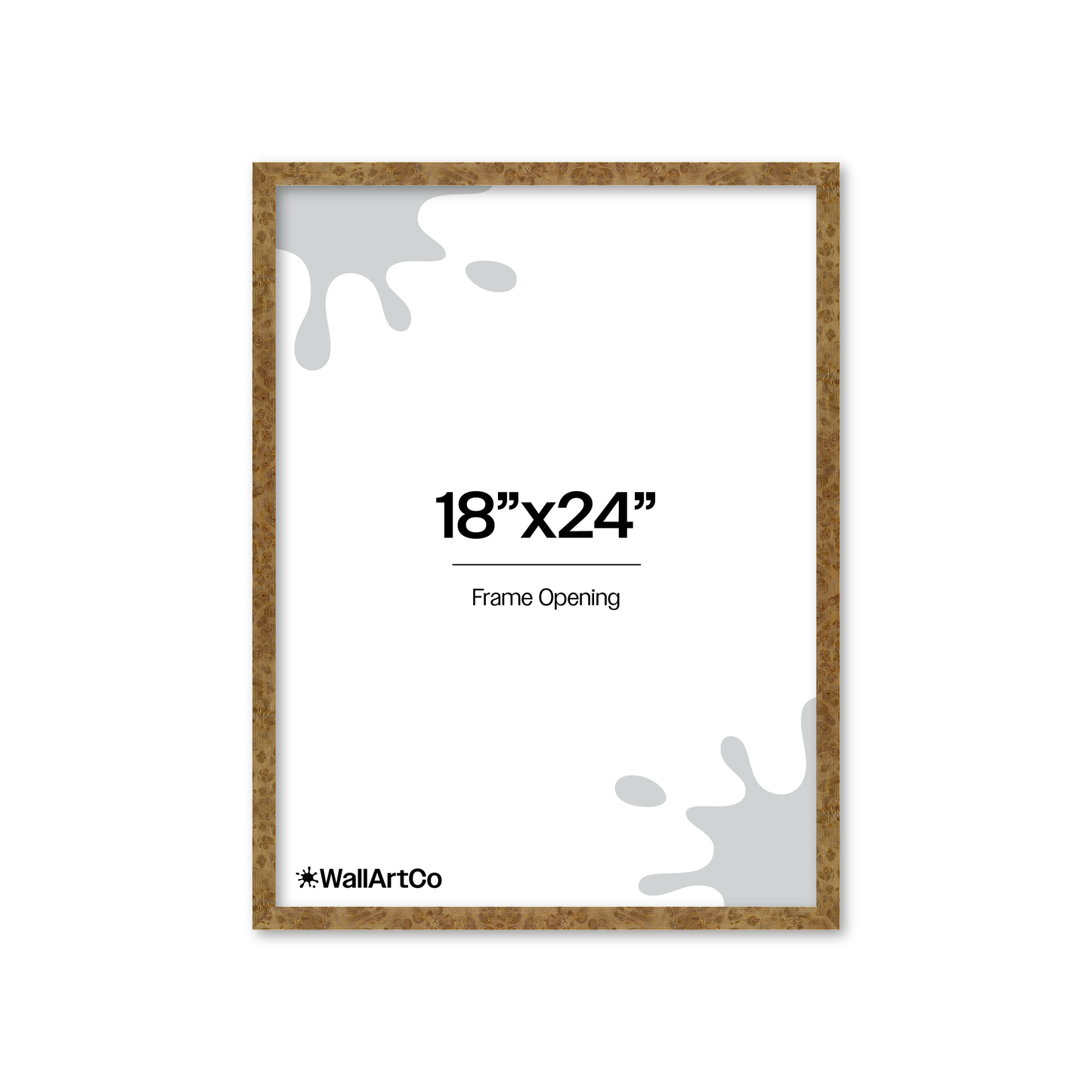 18" x 24" Cream Vienna Wall Frame