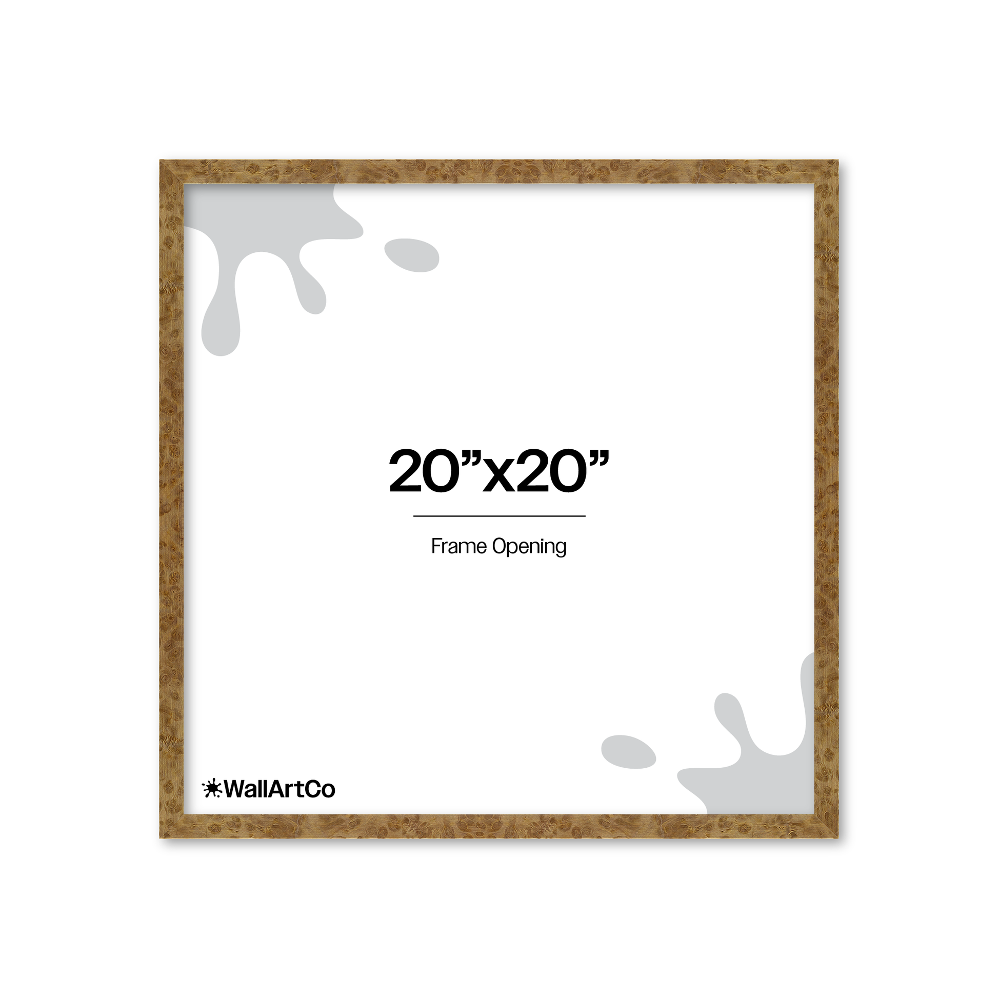 20" x 20" Cream Vienna Wall Frame