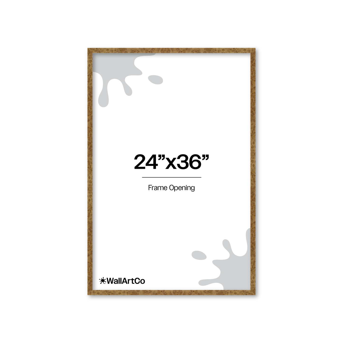 24" x 36" Cream Vienna Wall Frame