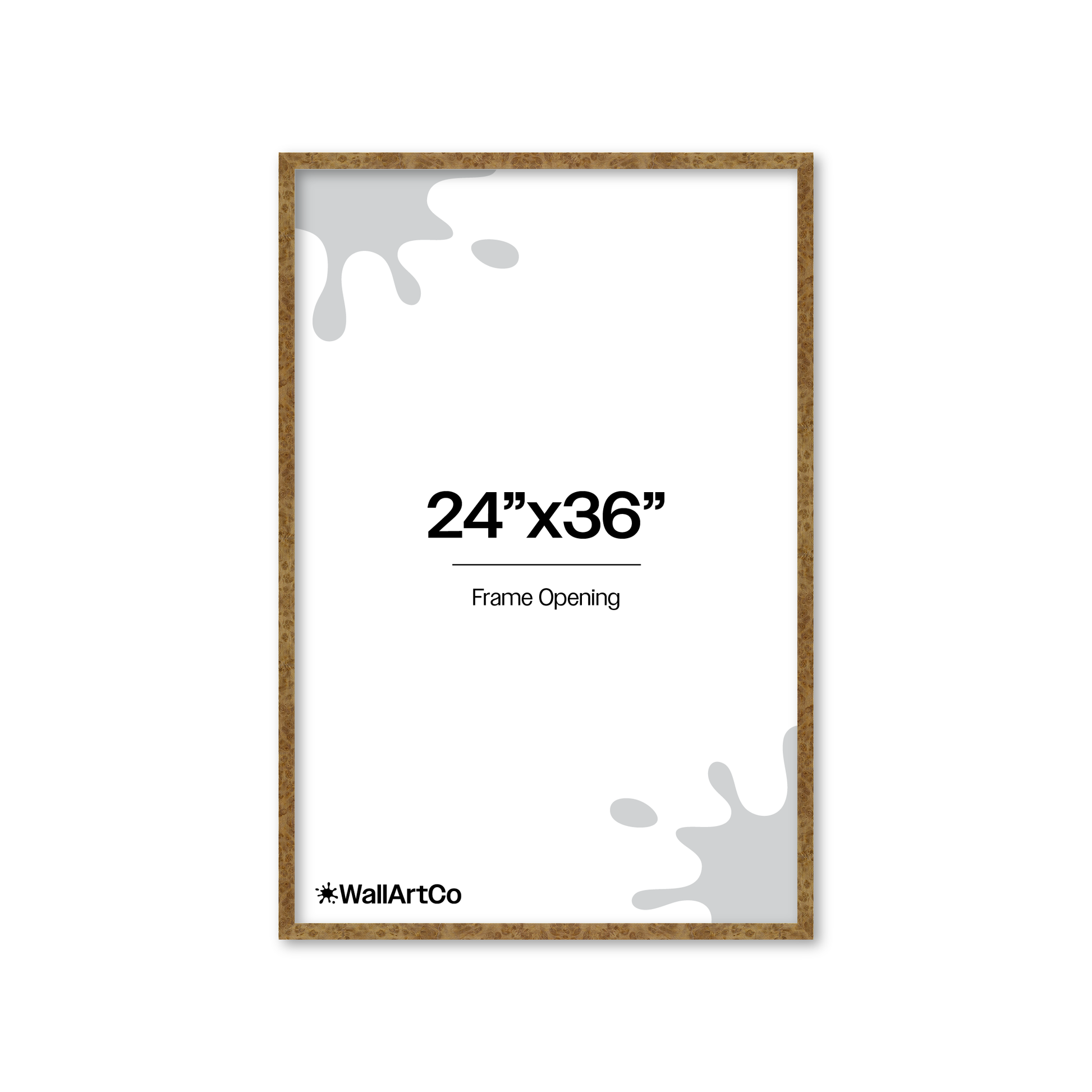 24" x 36" Cream Vienna Wall Frame