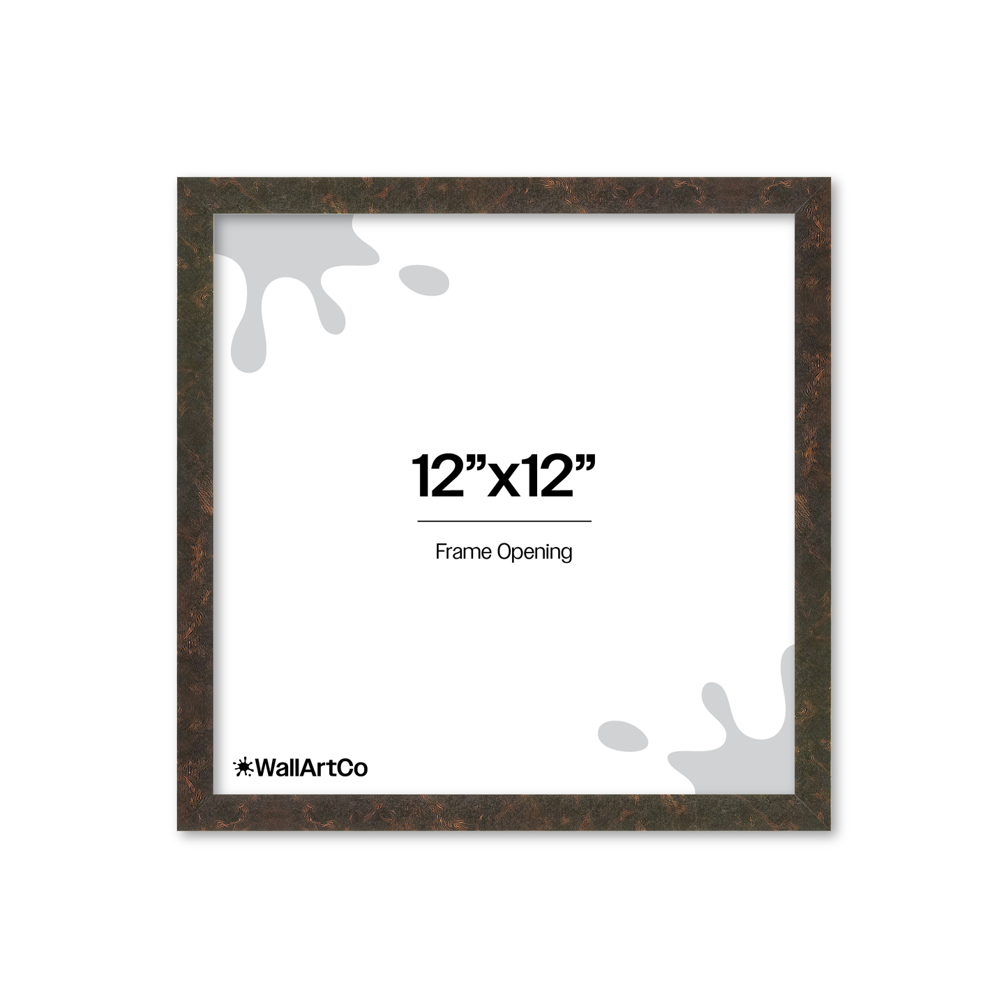12" x 12" Rich Brown Vienna Wall Frame