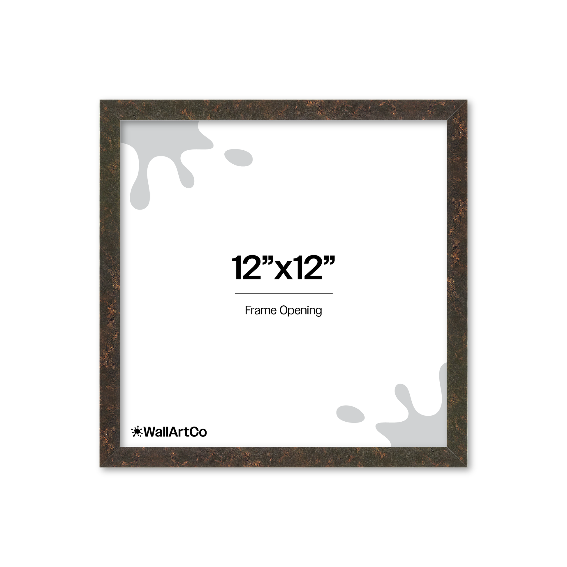 12" x 12" Rich Brown Vienna Wall Frame