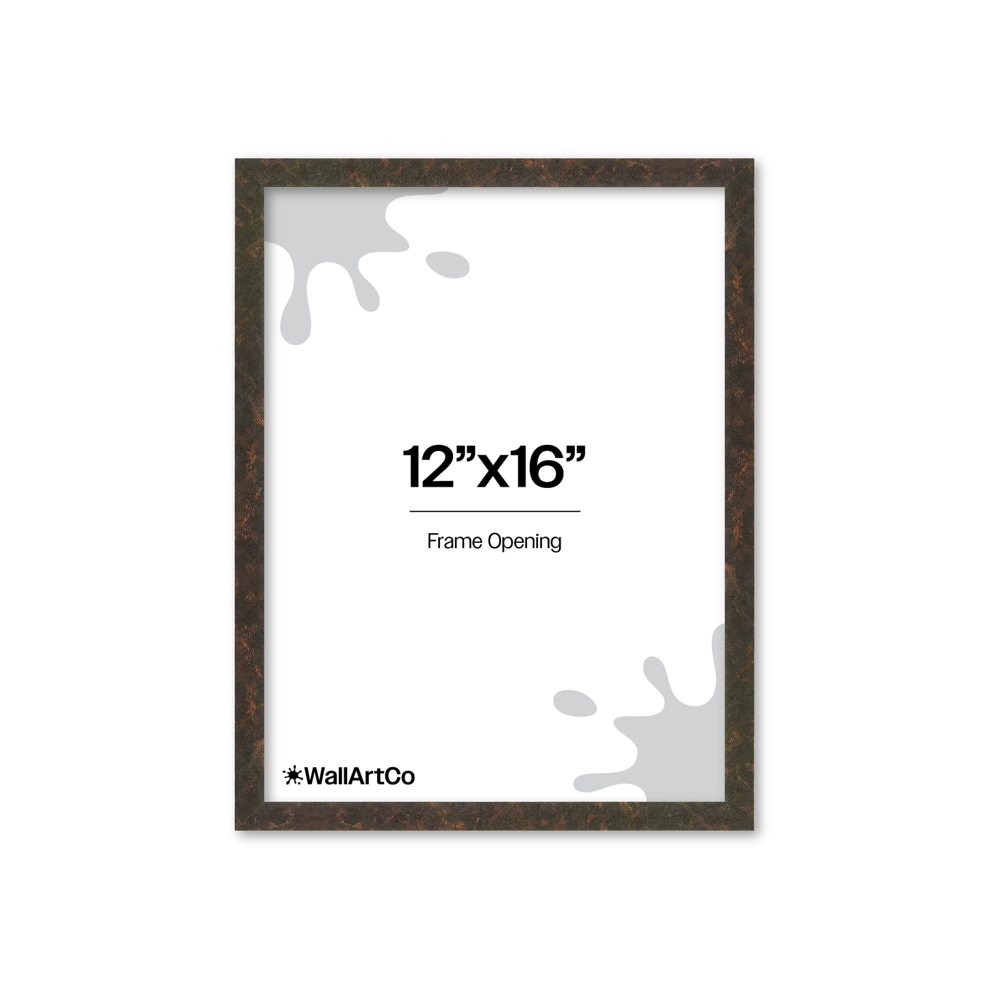 12" x 16" Rich Brown Vienna Wall Frame