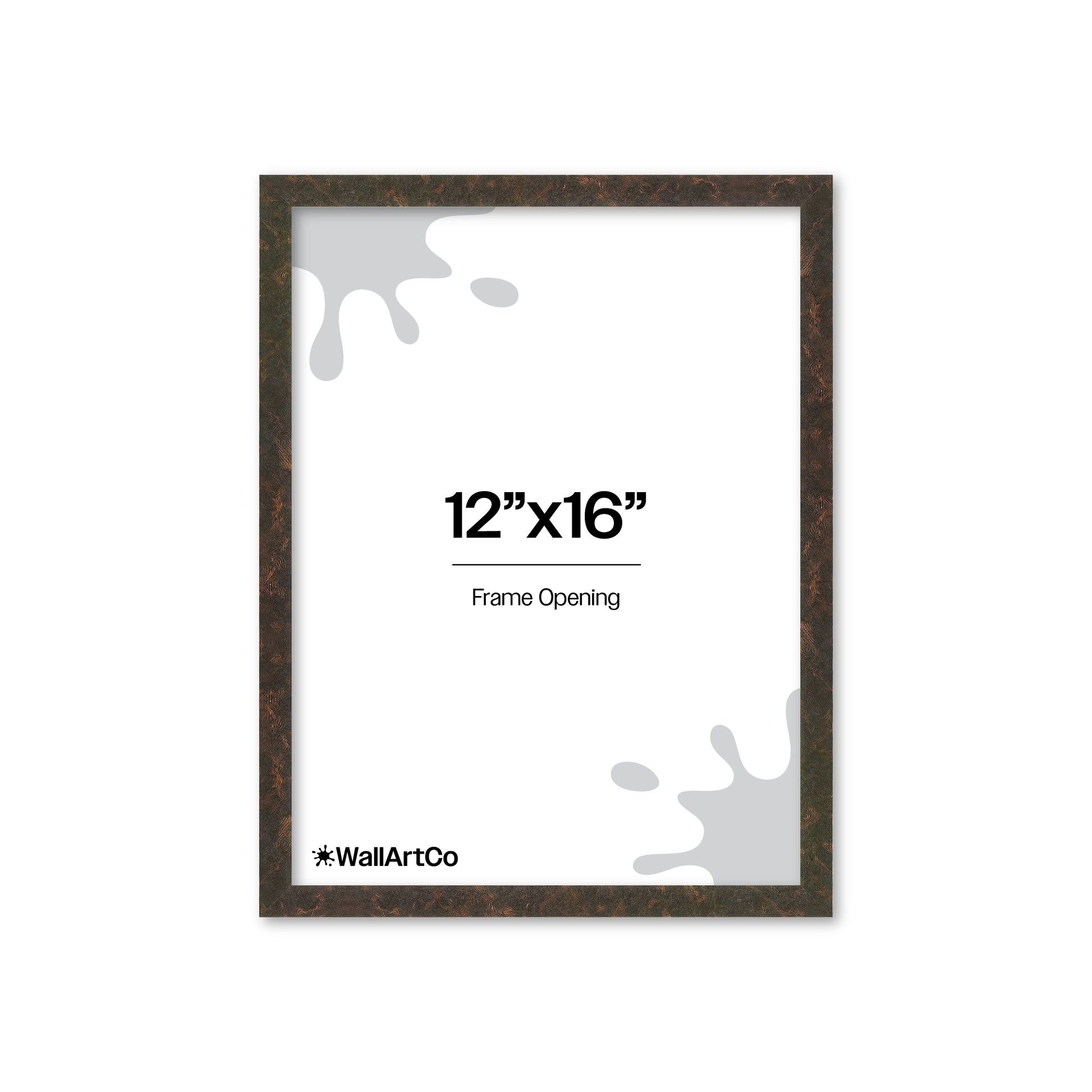 12" x 16" Rich Brown Vienna Wall Frame