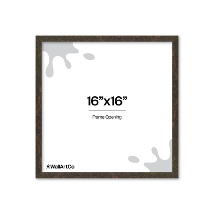 16" x 16" Rich Brown Vienna Wall Frame