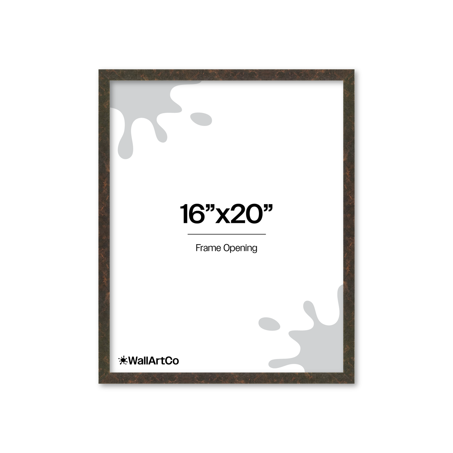 16" x 20" Rich Brown Vienna Wall Frame