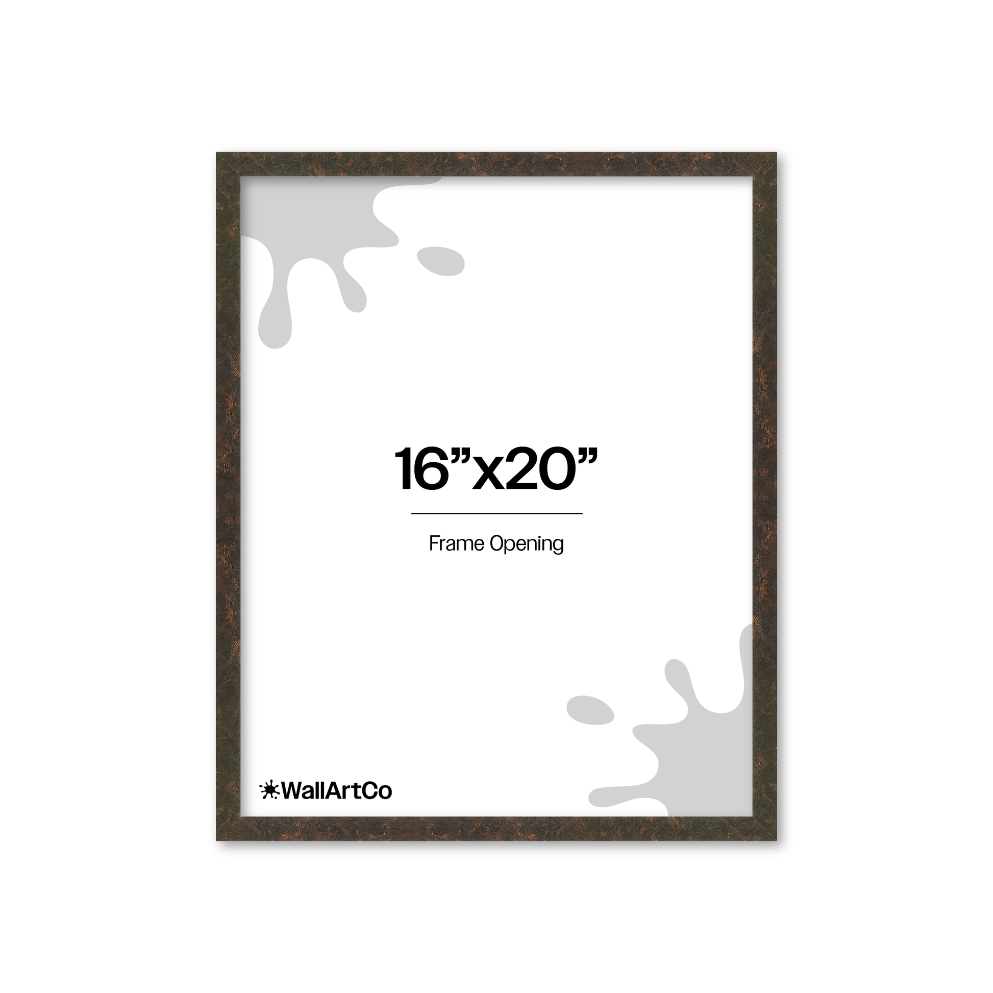 16" x 20" Rich Brown Vienna Wall Frame