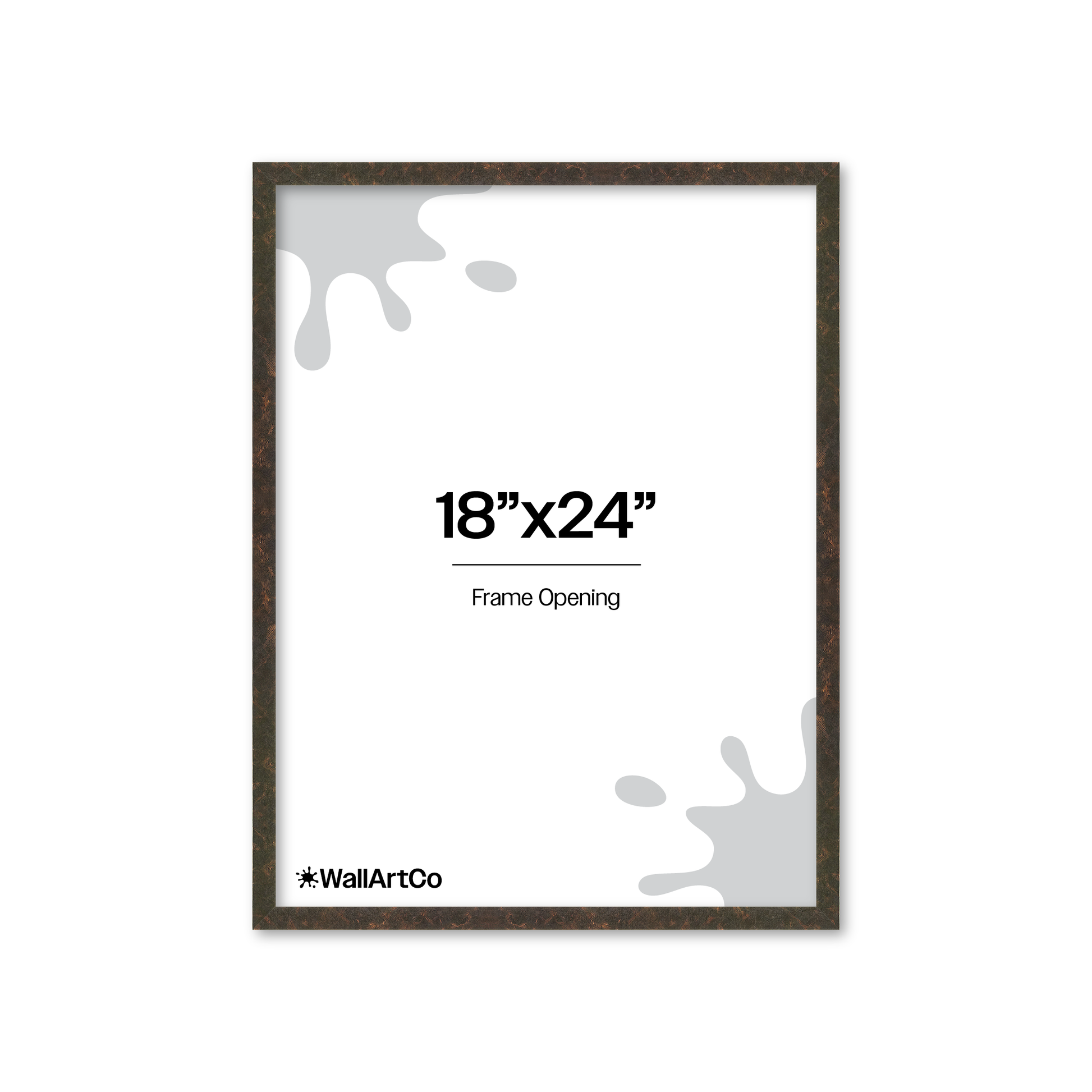18" x 24" Rich Brown Vienna Wall Frame
