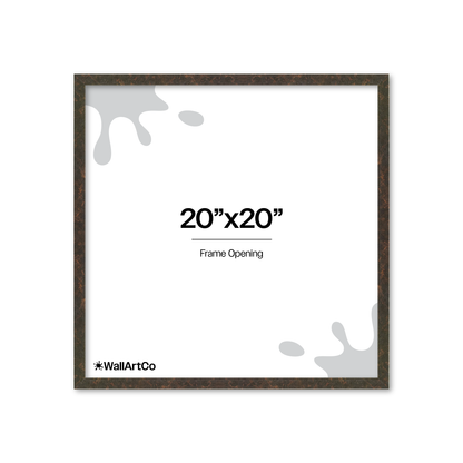 20" x 20" Rich Brown Vienna Wall Frame