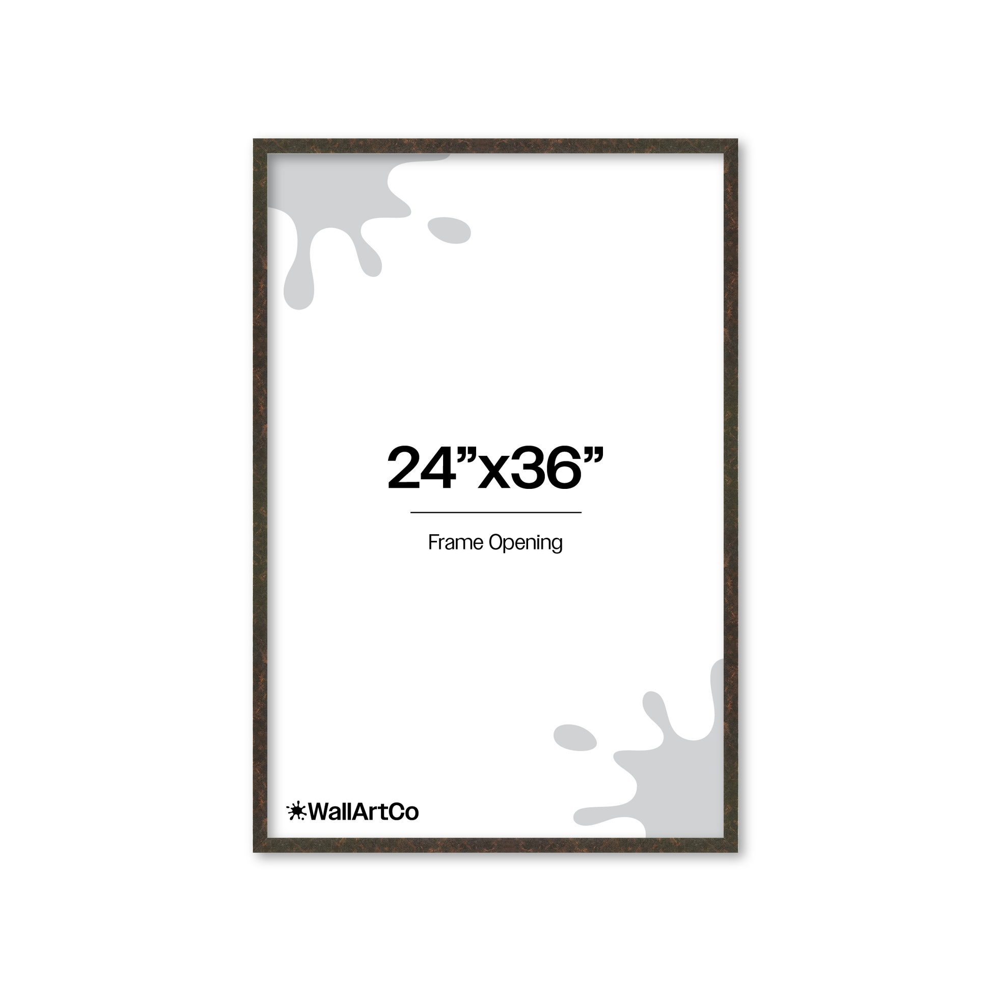 24" x 36" Rich Brown Vienna Wall Frame