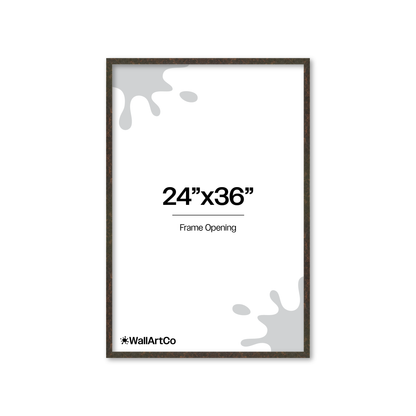 24" x 36" Rich Brown Vienna Wall Frame