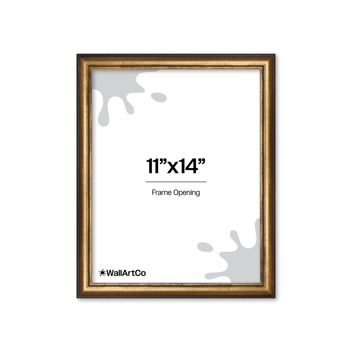 The Backbone Black and Gold Picture Frame