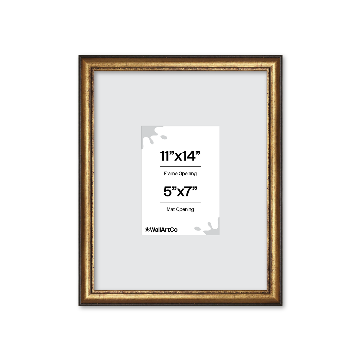 The Backbone Black and Gold Picture Frame